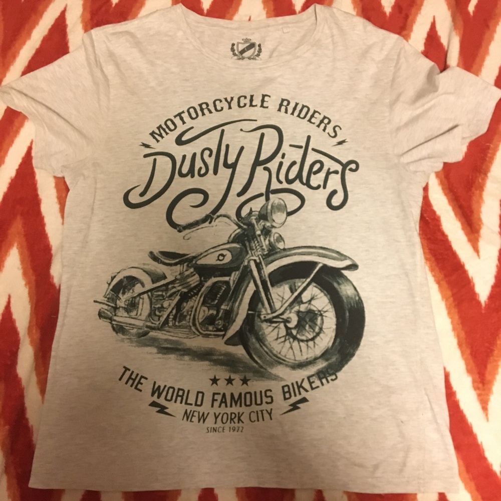 Motorcycle Graphic T Shirt